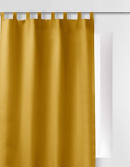 RIDEAU A PASSANTS 140 x 260 CM POLYESTER UNI ESSENTIEL MIEL