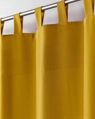 RIDEAU A PASSANTS 140 x 260 CM POLYESTER UNI ESSENTIEL MIEL
